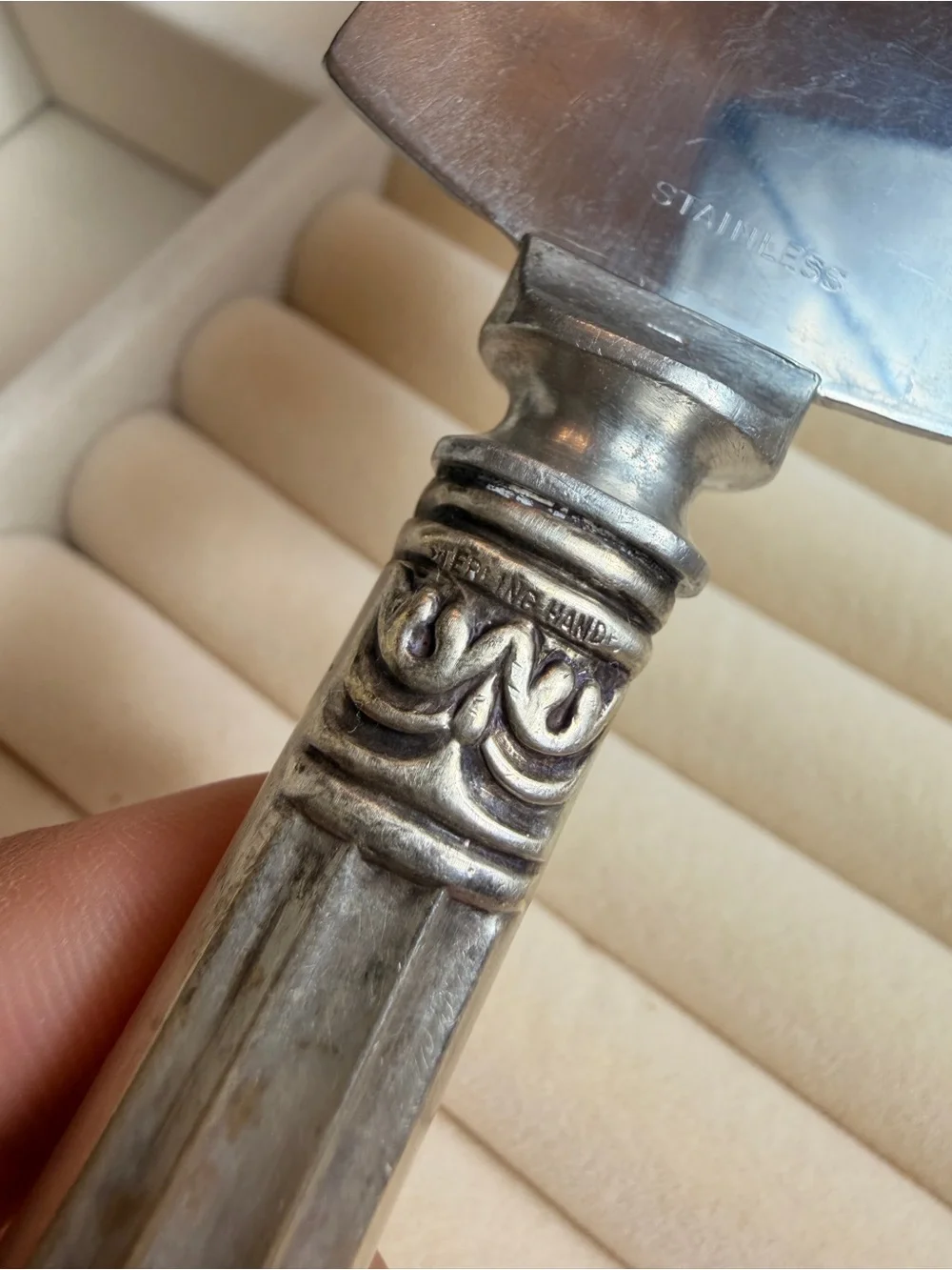 Vintage Sterling Silver Handle Cake Server